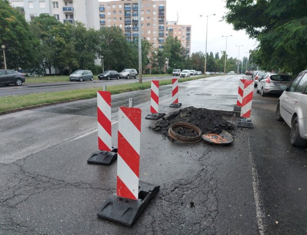 Útszűkület a Ferenc körúton