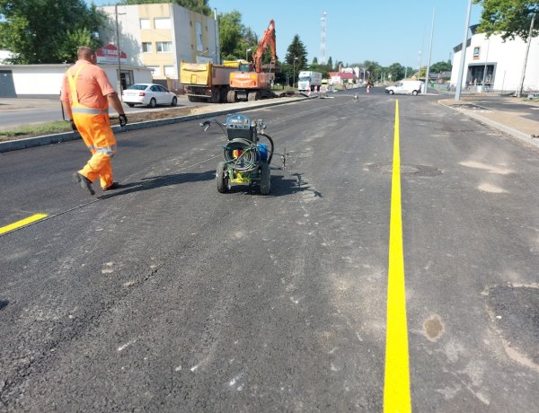 Már „festenek” a Móricz Zsigmond utcán