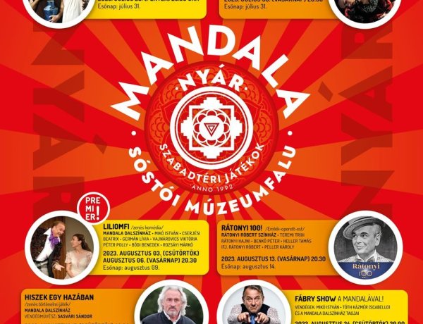 Mandala nyár - sztárvendégek Nyíregyházán