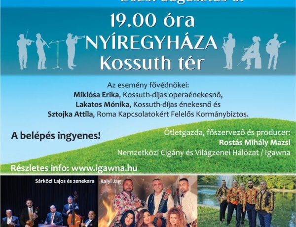 Nemzetközi Cigány Dal Napja: Nyíregyházán a Kalyi Jag 