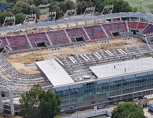 Elcsíptünk egy videót! Lenyűgöző a készülő stadion!