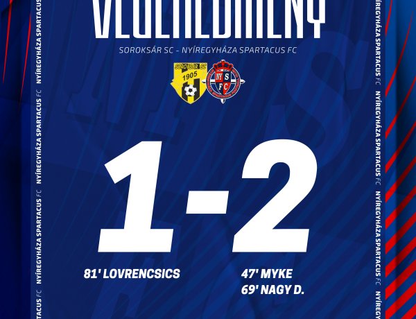 Győzelem Soroksáron - hatodik meccsén is veretlen a Szpari! 