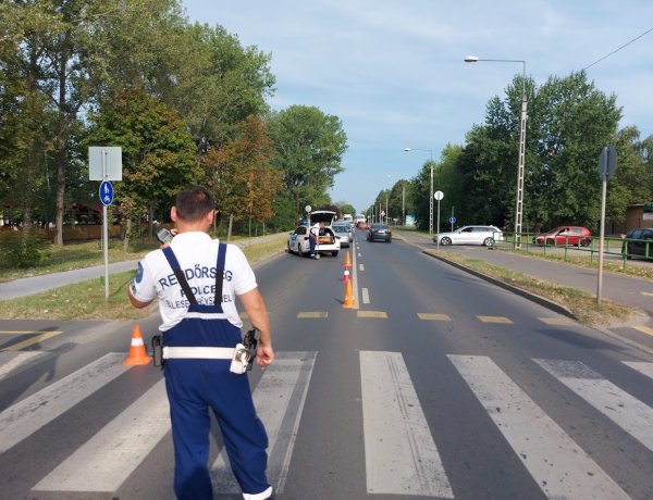 A motorháztetőre csapódott