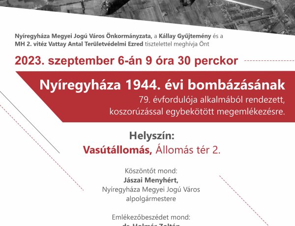 Megemlékeznek a bombázásról