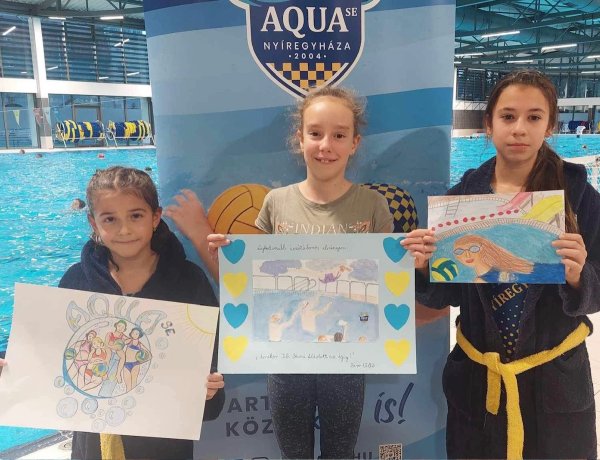 Rajzpályázatot díjaztak a vízilabdások
