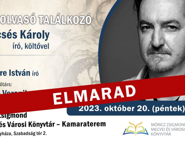 Elmarad az október 20-ai Lencsés Károly kötetének bemutatója