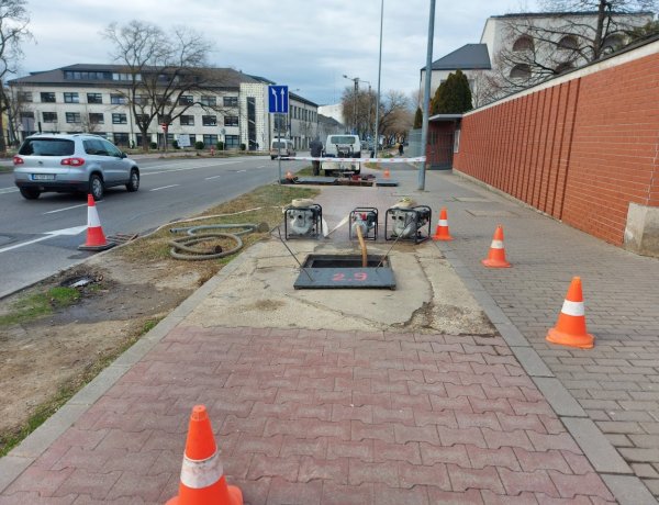 Egy törött cső okozott problémát