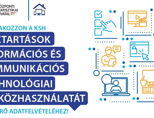 A háztartások információs és kommunikációs technológiai eszközhasználatát méri fel a KSH