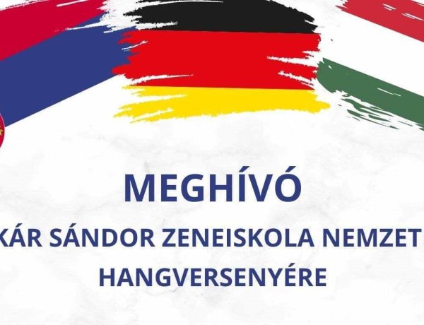 A Vikár Sándor Zeneiskola 2024. június 7-én, pénteken 17 órakor nemzetközi hangversenyt rendez