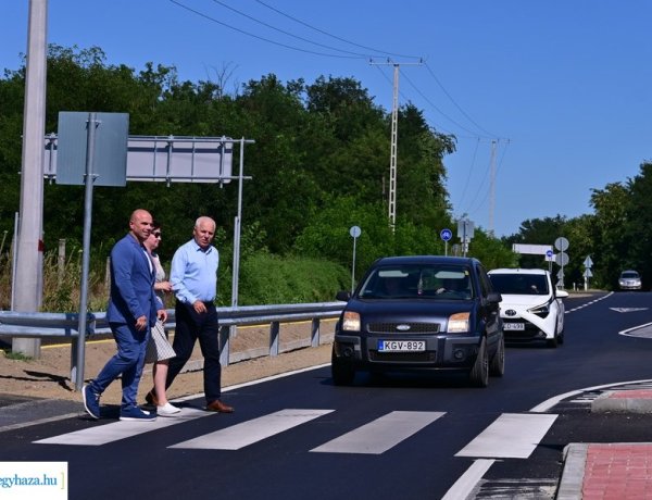 Átfogó beruházás – Biztonságosabbá vált a közlekedés Kőlaposnál