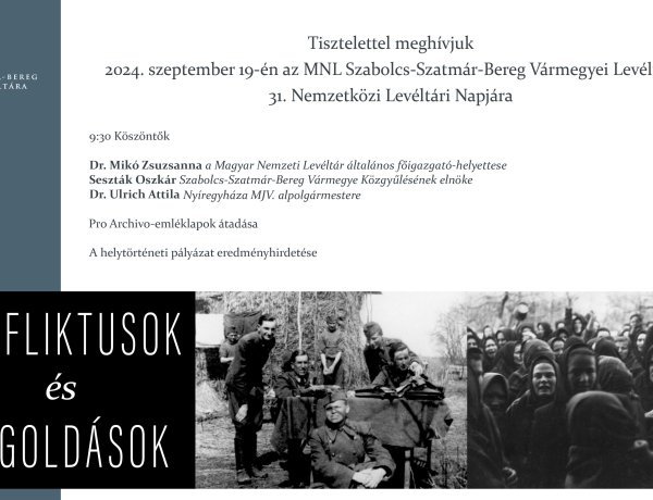 Konfliktusok és Megoldások: így készül a levéltár a 31. Nemzetközi Levéltári Napjára