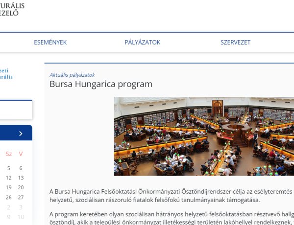 Bursa Hungarica - Figyelem! November 4-től lehet pályázni!