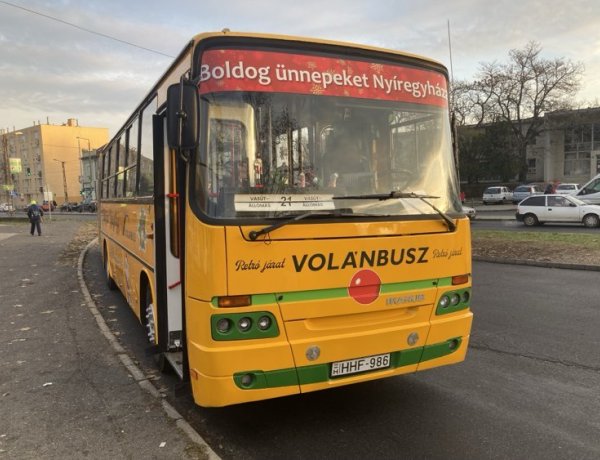 Idén is feldíszített adventi járatokkal közlekedhetünk Nyíregyházán