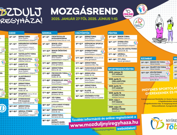 Mozdulj Nyíregyháza! – Dúskálunk a programokban