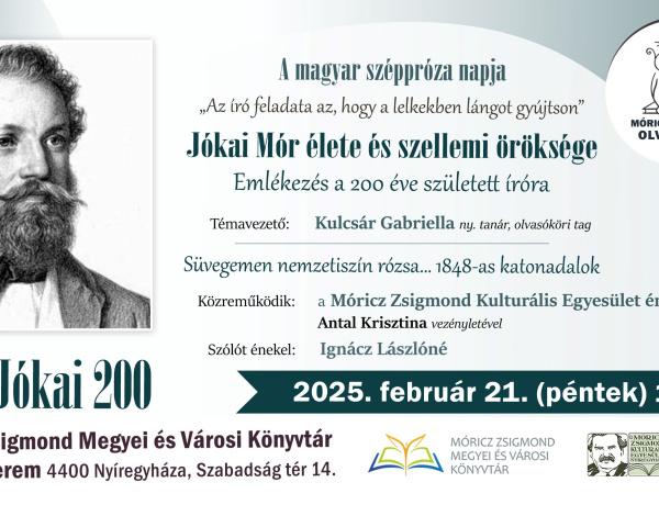 A magyar széppróza napján Jókaira emlékeznek 