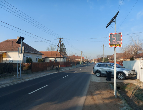Meglepetés Nyírpazonyban - Villogni fog a kijelző, ha gyorsan hajt a sofőr