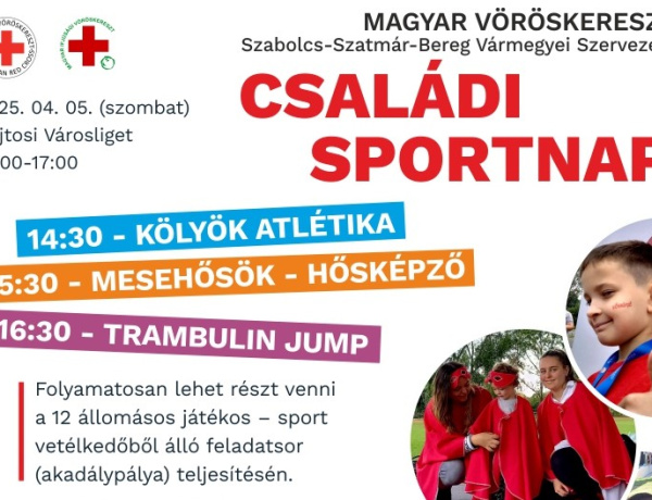 Vöröskereszt Sportnap – Egy nap az egészségért és közösségért!