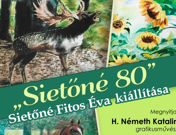  „Sietőné 80” - Kiállítás nyílik a Móricz Zsigmond Megyei és Városi Könyvtárban