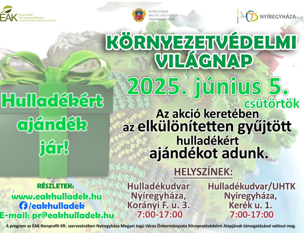 Akciót hirdetnek a környezvédelmi világnapon