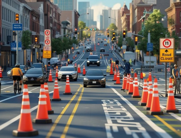 Hétfőtől erre számítson a Szarvas és Móricz Zsigmond út kereszteződésben