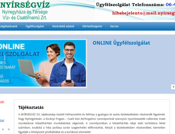 Eltört egy ivóvízcső - Munkálatok kezdődtek a Korányin