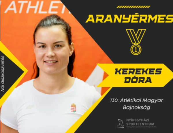 Kerekes Dóra magyar bajnok - a nyíregyházi atléta nyert diszkoszvetésben