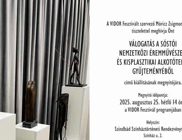 A Sóstói Nemzetközi Éremművészeti és Kisplasztikai Alkotótelep Gyűjteményéből válogattak