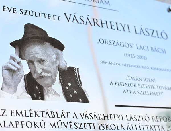 Emléktábla-avatás – Vásárhelyi László 100. születésnapját ünnepelték