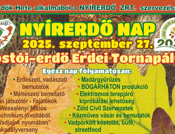 NYÍRERDŐ-Nap - Az egész családot várják!