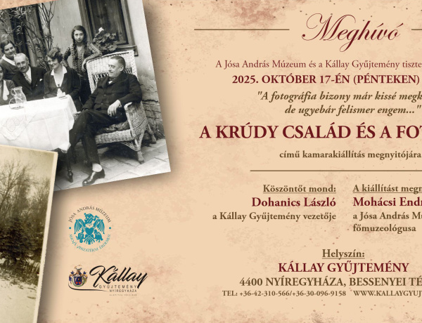 Krúdy és a fotográfia: kamarakiállítás nyílik a Kállay Gyűjteményben