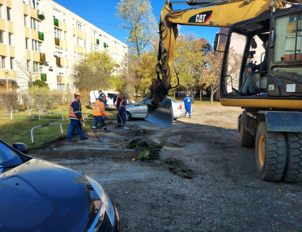 Új burkolat a Tőke utca végén
