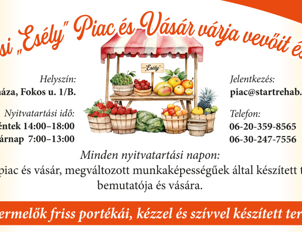 Novemberben is várja az érdeklődőket a Kertvárosi Esély Piac és Vásár