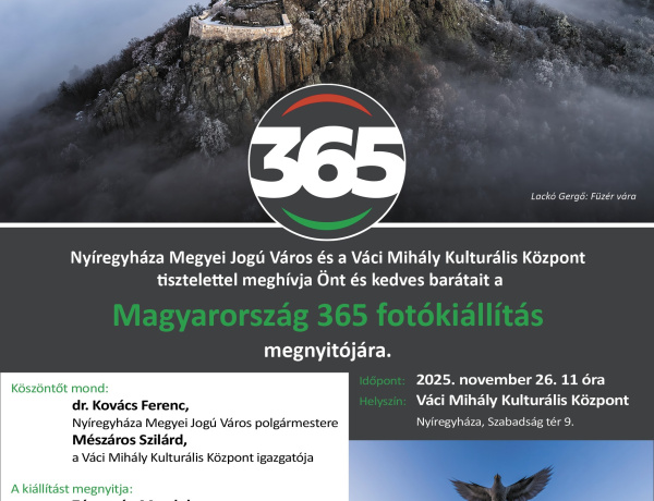 Lenyűgöző fotókon hazánk: Nyíregyházára érkezik a Magyarország 365 kiállítás