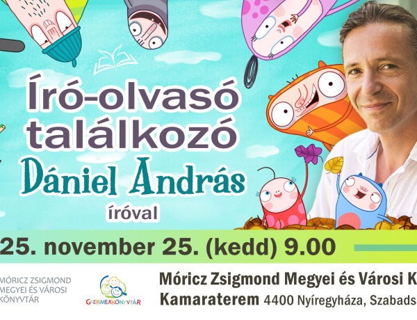 A Kuflik atyja Nyíregyházára látogat: Dániel András lesz a könyvtár vendége