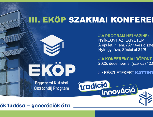 Jelentős kutatói ösztöndíjtámogatás a Nyíregyházi Egyetemen – 18 millió forint a tehetségeknek