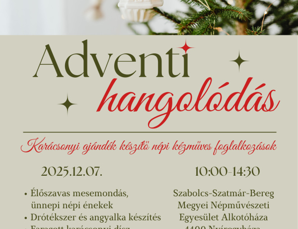 Készítsd el saját karácsonyi ajándékaidat: ingyenes adventi családi nap Nyíregyházán