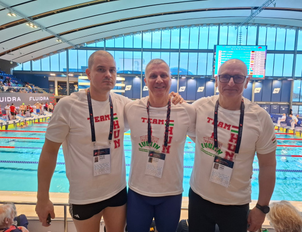 Sikeresen szerepeltek a nyíregyházi masters úszók Lublinban