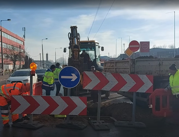 Forgalomkorlátozás és terelés a Kállói úton - keddig nem lesz egyszerű közlekedni