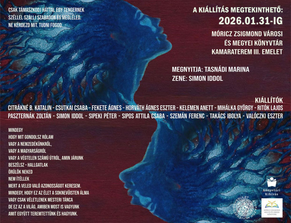 Január 30-ig még látható az Átutazók Művészeti Egyesület kiállítása a könyvtárban