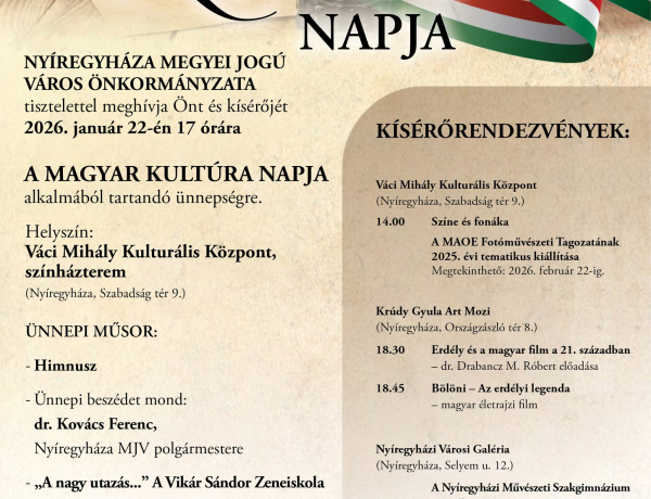 Ünnep, amely összeköt – A magyar kultúra napja Nyíregyházán