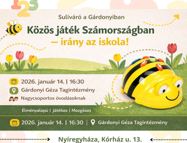 Suliváró a Gárdonyiban: játékkal, robotméhecskével készülnek az iskolára a kicsik