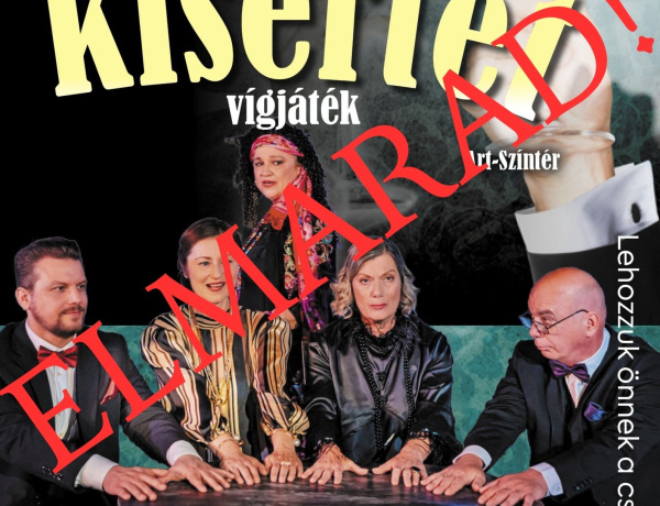 Elmarad a Vidám kísértet előadás január 15-én – jegyek átfoglalhatók vagy visszaválthatók