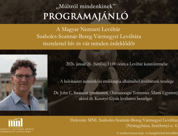 „Múltról mindenkinek” – programajánló a Magyar Nemzeti Levéltárban