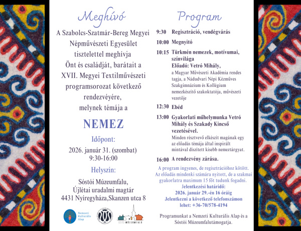 A nemezelés hagyományaival ismerkedhetnek az érdeklődők Sóstón