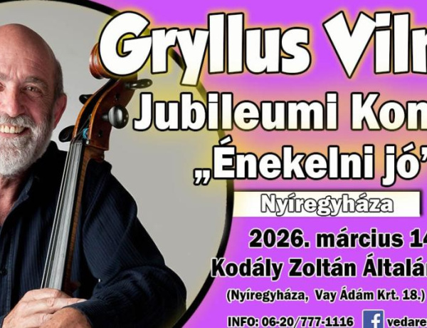 „Énekelni jó” – Gryllus Vilmos jubileumi koncertje Nyíregyházán