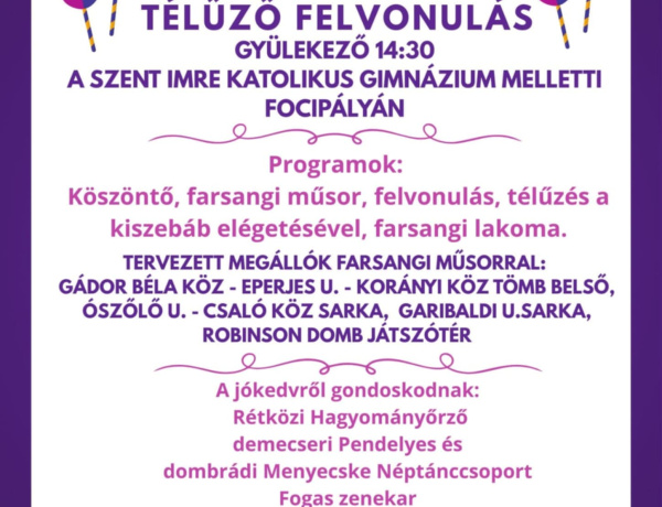 Jósavárosi farsang – télűzés, felvonulás és közös mulatság