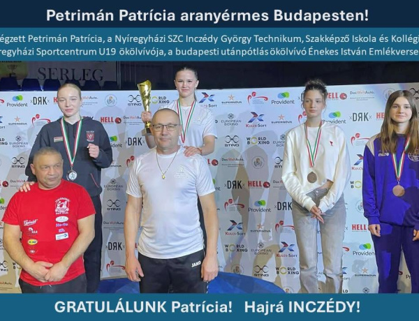 Óriási siker! - Arannyal tért haza Patrícia