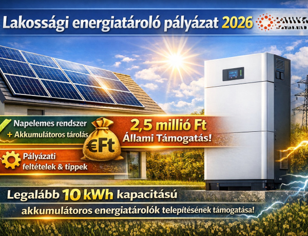 Kormányzati támogatással válhatnak önellátóbbá a napelemes háztartások