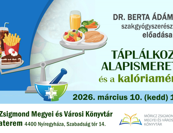 Táplálkozási alapismeretekről tart előadást Dr. Berta Ádám Nyíregyházán