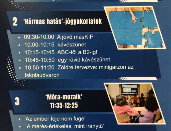 A Nyíregyházi Móra Ferenc Általános Iskola szakmai napot rendez március 5-én